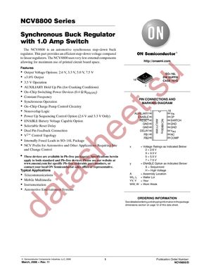 NCV8800HDW75R2G datasheet  